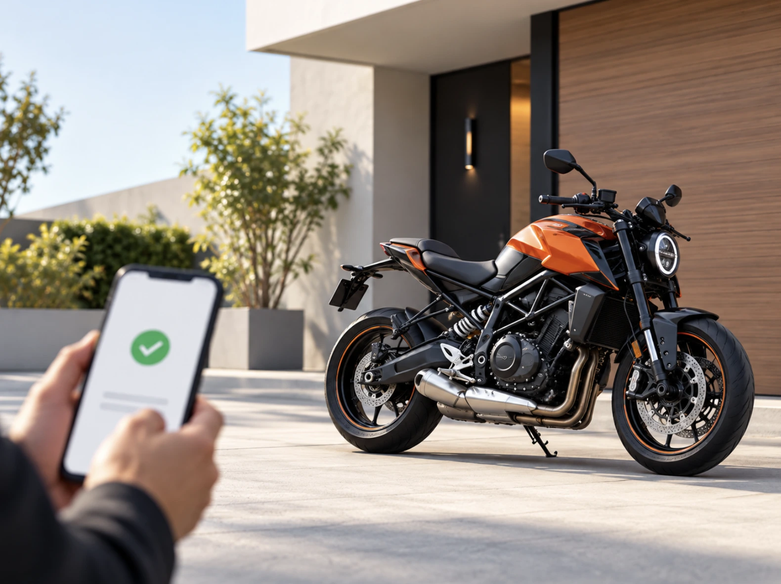 Step 1: Select your bike model & choose a convenient doorstep time slot.