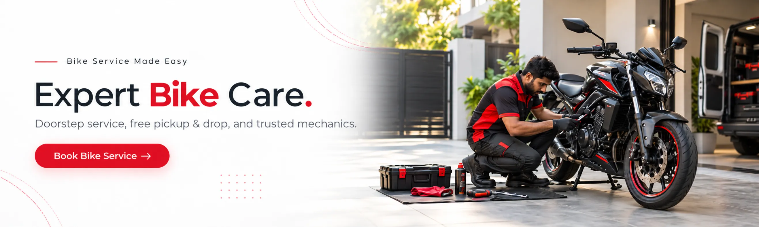 Book Doorstep Bike Service in Hyderabad